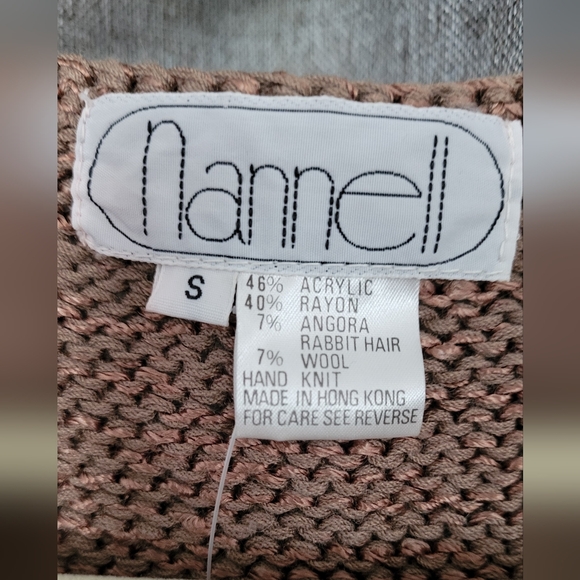 NANNELL Handknitt Sweater 80s - Picture 4 of 7